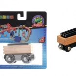 Maxim-Waggon mit Rohrladung