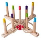 Holzspiel mit Wurfringen WOODY