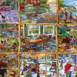 Puzzle Alle vier Jahreszeiten 1000 Teile