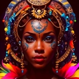 Diamantmalerei Afrikanerin III 30x40 cm