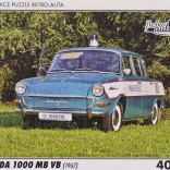 Puzzle Retro Autos Škoda 1000 MB VP 40 Teile