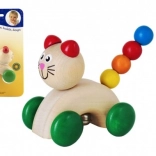 Katze auf Rädern Rassel