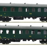 Set von 2 Schnellzugwagen ČSD Roco
