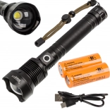 Militärische Taktische Taschenlampe Bailong XHP90 mit Power Zoom