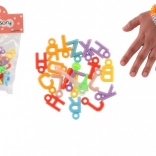 Kunststoffperlen Herzchen und Buchstaben mit Schnur