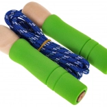 Kinderhüpfstab mit Holzgriffen und Gummikappen