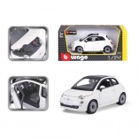 Bburago Fiat 500 Modellauto 1:24 weiß