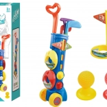 Kinder-Minigolf-Set mit Wagen und Zubehör