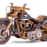 Holzmechanikmodell Motorrad Cruiser V-Twin