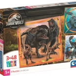 CLEMENTONI Puzzle Jurassic World 3x48 Teile