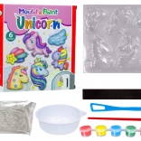 Kreativset DIY Gipsmagnete Einhörner