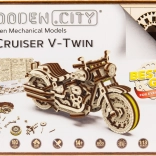 WOODEN CITY 3D-Puzzle Motorrad Cruiser V-Twin 168 Teile