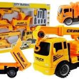 Set zerlegbarer Baufahrzeuge