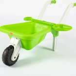 Plastisches Schubkarrenrad mit Schaufel – grün