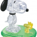 3D Crystal Puzzle Snoopy und Woodstock 41 Teile