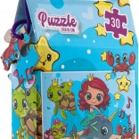 Puzzle Meerjungfrau 30 Teile 29 × 18 cm