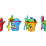 Kleines Sandspiel-Set mit Eimer mit Ausgießer 16 × 11 cm