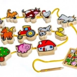 Holzfädelspiel Meine ersten Tiere