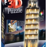Ravensburger Leuchtendes 3D-Puzzle Nacht Edition Schiefer Turm von Pisa