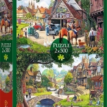 Puzzle 2x500 Idyllisches Leben