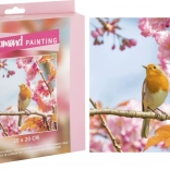 Diamantmalerei Vögelchen 20 × 20 cm