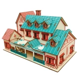 Woodcraft Holz 3D Puzzle Villa Narat