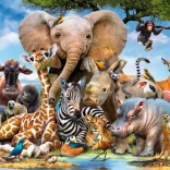 RAVENSBURGER Puzzle African Friends 300 Teile