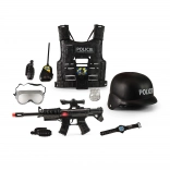 Polizeiweste mit tschechischen Aufschriften und Zubehör – Polizeiset für Kinder