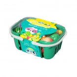 Korb mit schneidbarem Obst und Gemüse