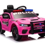 Elektrisches Kinderauto DODGE Charger im Polizei-Design – rosa