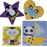 Gagagu geometrisches Kinderpuzzleset mit 2–6 Teilen