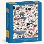 Puzzle Hallo Tiere der Welt von Chronicle Books 500 Teile
