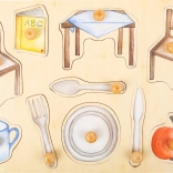 small foot Holzpuzzle Alltagsgegenstände