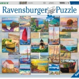 Puzzle RAVENSBURGER COASTAL COLLAGE, 1500 Teile