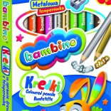 Bambino runde Buntstifte 12 Farben mit Anspitzer