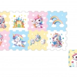 Weiche Schaumstoffblöcke Einhorn, Set mit 8 Stück