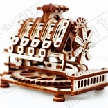 Holzpuzzle 3D Motor V8