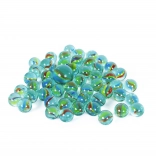 Glasmurmeln mit Regenbogenmustern