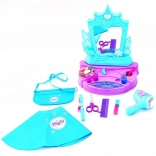 Kinder-Schminktisch mit Spiegel und funktionierendem Föhn