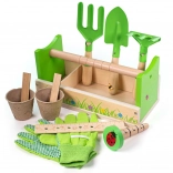 Bigjigs Toys Gartenset in Kiste für Kinder