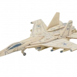 Holzpuzzle Russische Jagdflugzeug SU-27 RoboTime
