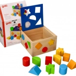 Stapelturm aus Holzklötzen