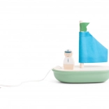 Holzsegelboot für Kinder mit Kapitän