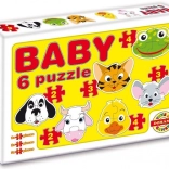 Dohány Kinderpuzzle Tierköpfe Safari 6v1
