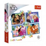 Puzzle 4-in-1 Fröhliche DISNEY-Welt