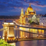 Puzzle mit 2000 Teilen – Budapest in der Dämmerung