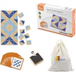 Magnetische Holz-Tangrams VIGA – Set mit 40 Stücken