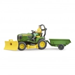 Gartentraktor JOHN DEERE X949 mit Gärtnerfigur von BRUDER