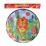 Zielscheibe mit Tieren 35 cm für Bälle und Pfeile