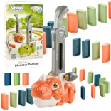 Woopie Dinosaurier-Lokomotive für Domino mit Beleuchtung – orange